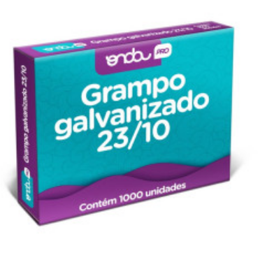 GRAMPO P/ GRAMPEADOR 23/10 - PARA ATÉ 50 Fls - CX C/ 1.000UN - 4711059 - ONDA