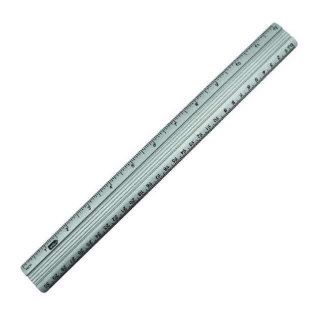 REGUA ALUMINIO 30cm - CX C/ 24 UN  - 2215013 - ONDA