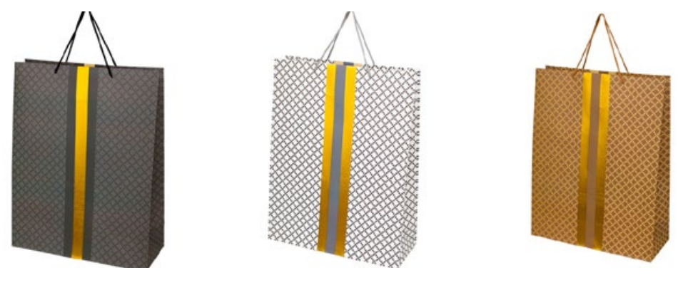 SACOLA DE PRESENTE P - ELEGANCE SORTIDA - 18X24X8,5CM - PCT C/ 12 UN - YP7212 - YINS
