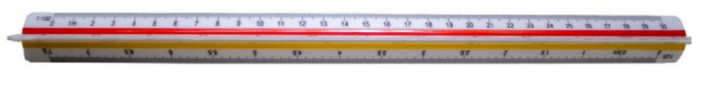 ESCALIMETRO TRIANGULAR - GRANDE 30 CM - UN - YP7886 - YINS