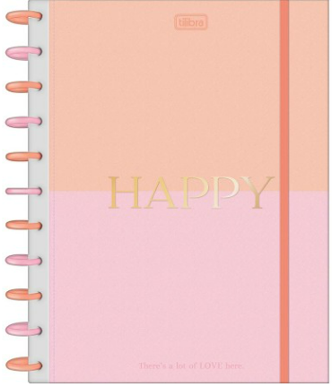 CADERNO INTELIGENTE TILIDISCO  UNIVERSITARIO 80FLS - HAPPY - UN - 797286 - TILIBRA