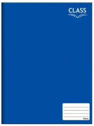 CADERNO BROCHURAO CAPA DURA 48 Fls - PCT C/10 - CLASS AZUL - 8922-5 - FORONI