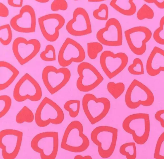 EVA DECORADO CORACAO ROSA - 40cm X 48cm - PCT C/ 5UN - PE1506 - BRW