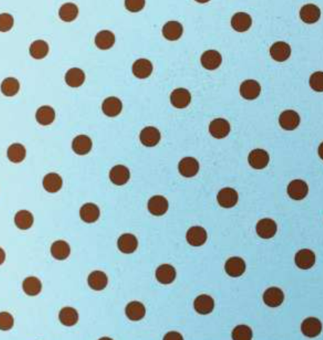 EVA DECORADO BOLINHA AZUL E MARROM - 40cm X 48cm - PCT C/ 5UN - PE1511 - BRW