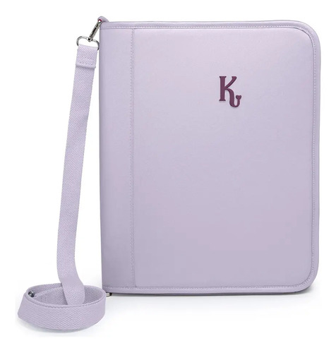 Fichário Pasta A4 Kika Feminina Escola Com Argola Zíper 2026 Cor Roxo88