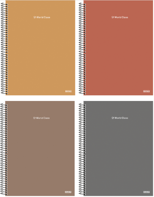 CADERNO 15X1 240Fls - PCT C/ 2 UN - WORLD CLASS - 10799 - SAO DOMINGOS \ ANIMATIVA