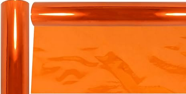PAPEL CELOFANE 70 X 90 CM - 50 FLS - LARANJA - 4427-1 - GALA