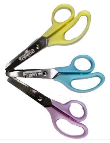 TESOURA ESCOLAR - TRES DEDOS - CORES PASTEL - CX C/ 60UN - ETESC60 - MASTER