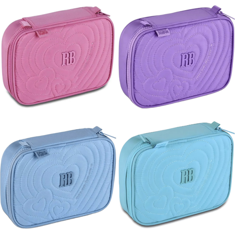 24584- ESTOJO BOX 100 LAPIS - REBECCA BONBON  BORDADO CORES SORTIDAS  - CLIO