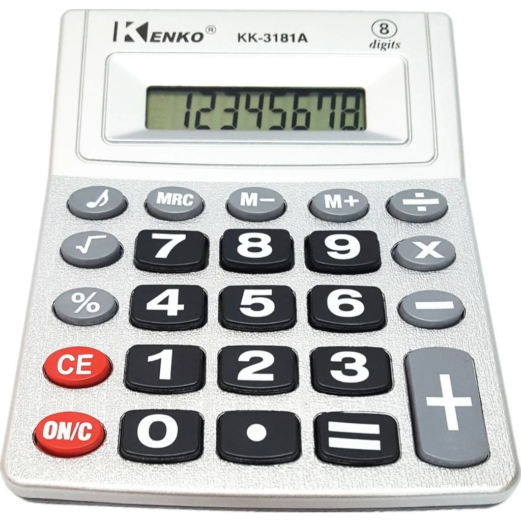 Calculadora Eletronica 8 Dígitos Com Bateria De Mesa Escritório Estudo 3181A-8