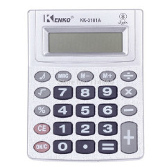 Calculadora Eletronica 8 Dígitos Com Bateria De Mesa Escritório Estudo 3181A-8
