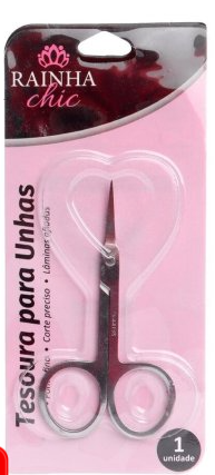 TESOURA FERRO CURVADA P/UNHAS RCB0001