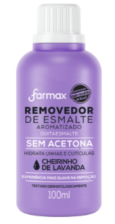 ACETONA FARMAX 100ML LAVANDA SEM ACETONA