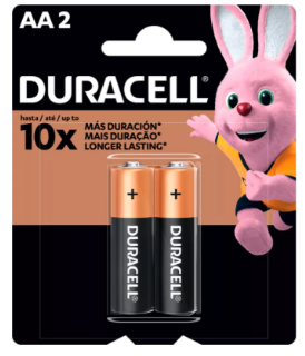 PILHA DURACELL ALC AA 2UN PEQ