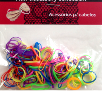ELASTICO PEQ. COLOR SILICONE P/CABELO