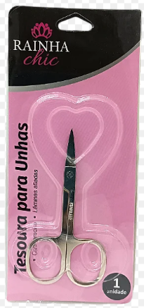 TESOURA ACO P/UNHAS RC0107 PONTA RETA
