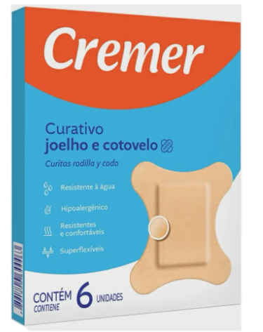 CURATIVO CREMERCARE JOELHO/COTOVELO C/6