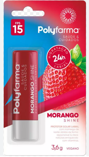 PROT LABIAL POLYFARMA 3,6G F15 MORANGO *