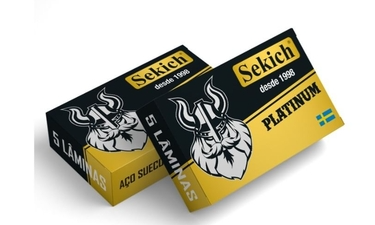 LAMINA DE BARBEAR SEKICH 458 - 10 CX C/ 5 LAMINAS