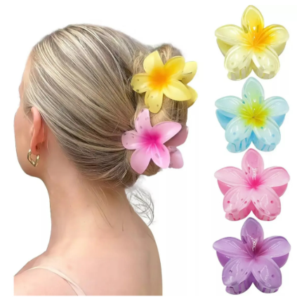 PRESILHA FLOR DE CABELO GRANDE 8CM - FOSCA