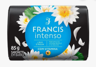 SAB BARRA FRANCIS 85G INTENSO AZUL LIRIO DAGUA PRC ESP *