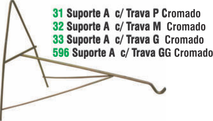 SUPORTE A C/TRAVA P