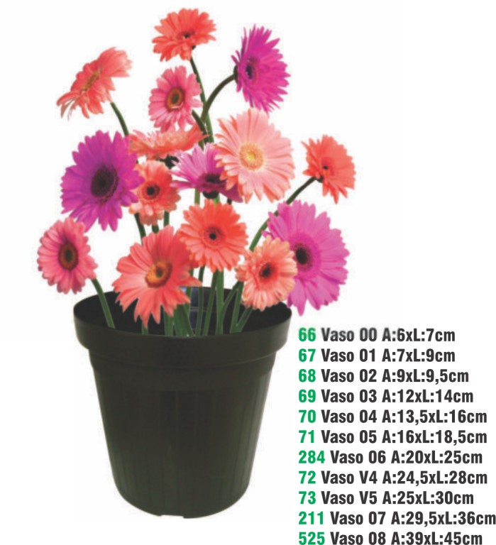 VASO PLASTICO 03 A.12X L.14CM 1,3LT