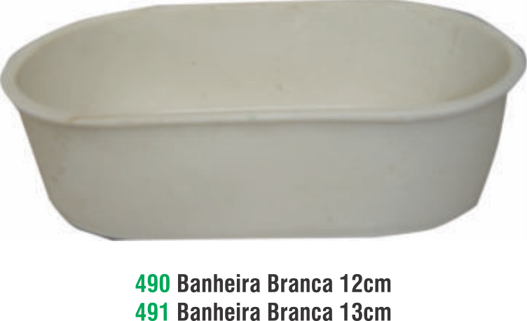 BANHEIRA BRANCA 13CM