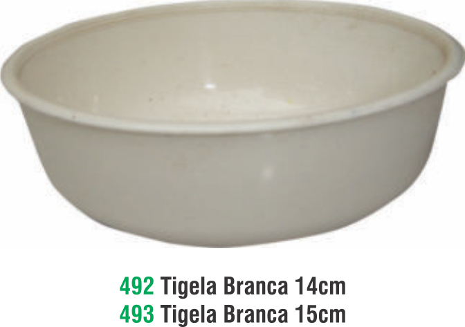 TIGELA BRANCA 14CM MEDIA