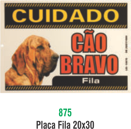 PLACA FILA 20X30