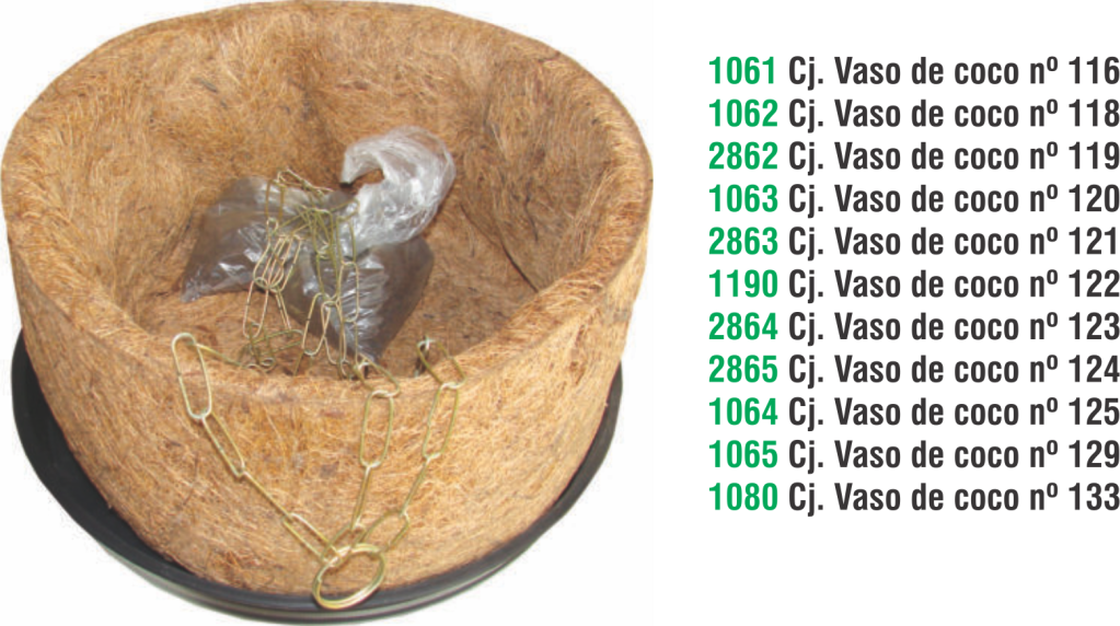 CJ VASO DE COCO 120 MATO VERDE