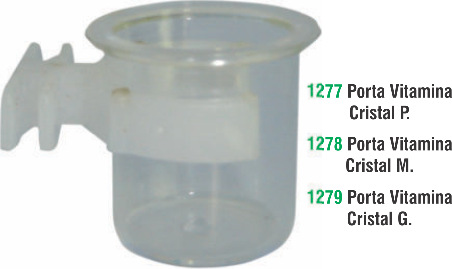 PORTA VITAMINA EM CRISTAL G