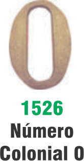 NUMERO COLONIAL N. 0 - 11CM