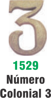 NUMERO COLONIAL N. 3 - 11CM