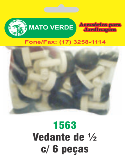 VEDANTE DE 1/2 COM 6 PÇ