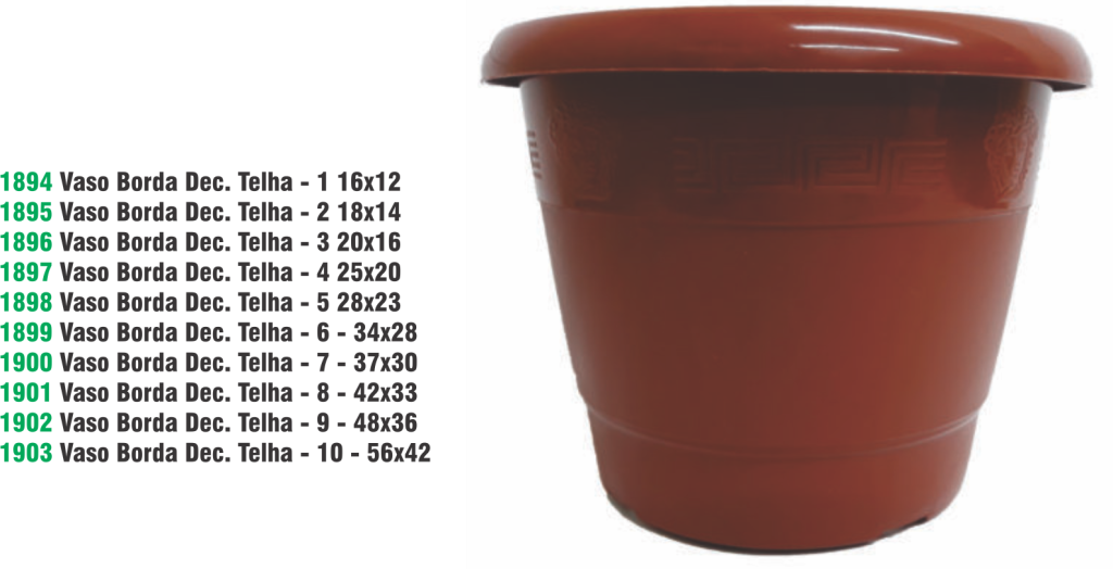 VASO C/BORDA DEC.TELHA 10 56X42 60LT