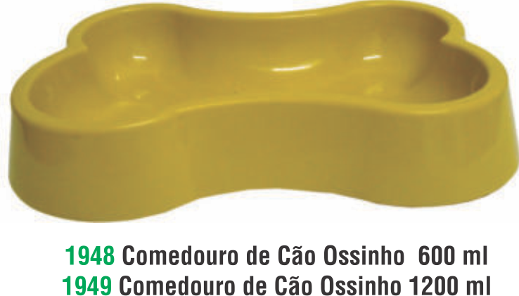 COMEDOURO P/CAO OSSINHO 1600ML