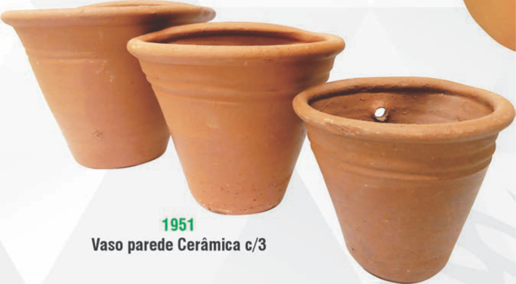 CJ VASO BARRO ORQ. PAREDE C/3