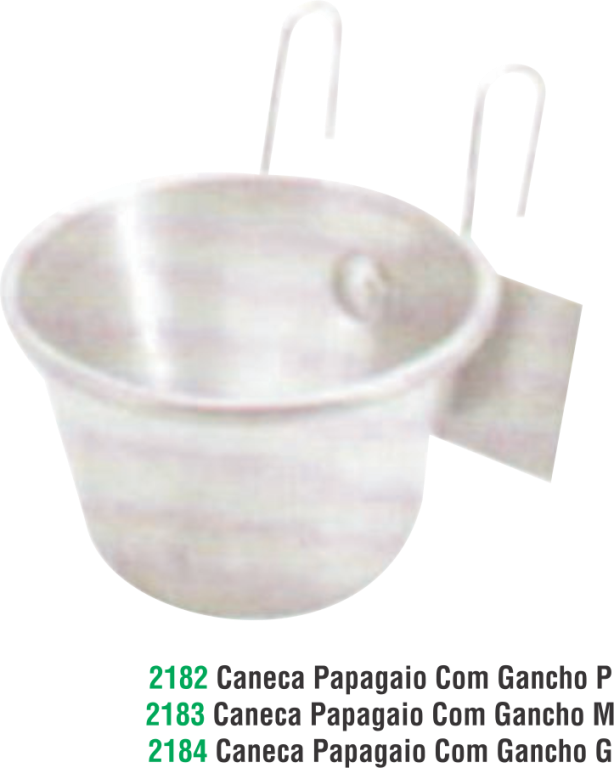 CANECA P/ PAPAGAIO C/ GANCHO P