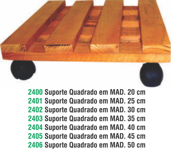 SUP RASTEIRO QUADRADO RODA 25CM