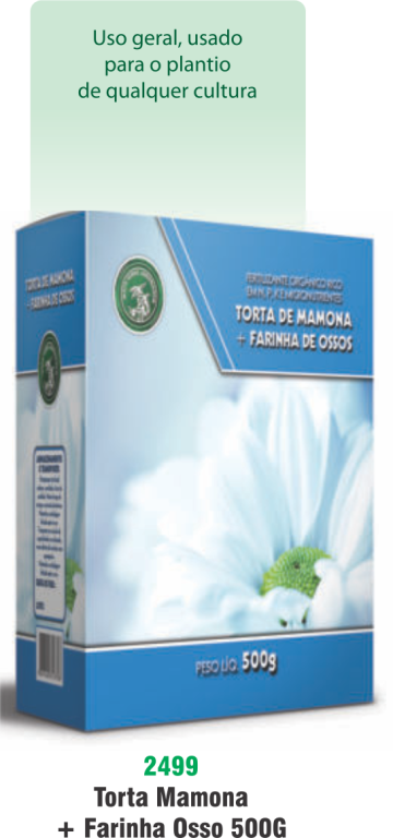 TORTA DE MAMONA + FARINHA DE OSSO 500G