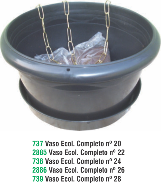 VASO ECOL. PLAST. COMPLETO N 26