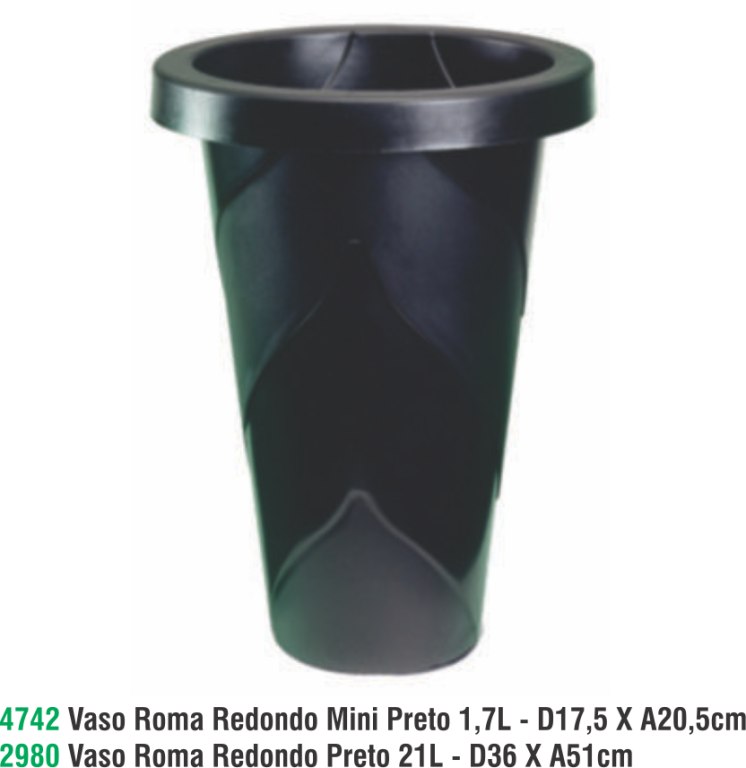 VASO ROMA RED GR PRETO