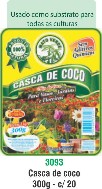 CASCA DE COCO 300G-CHIP DO COCO