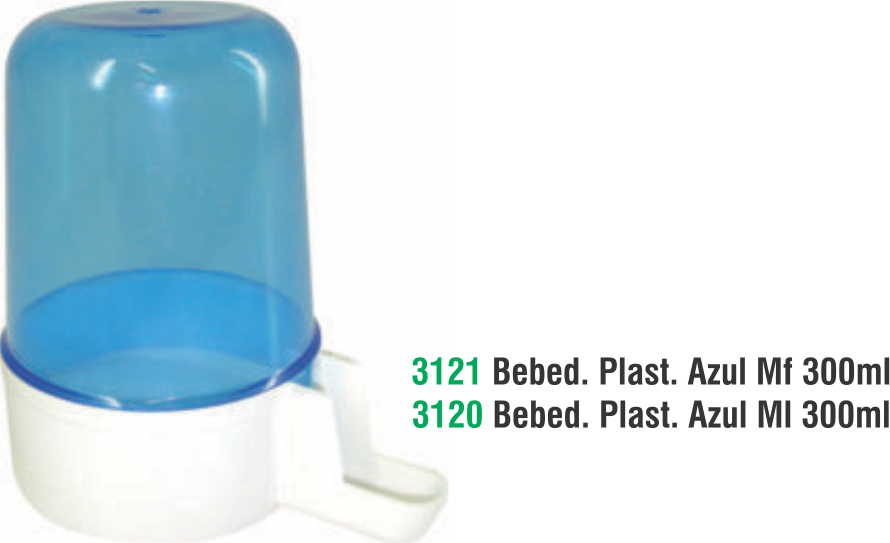 BEBED PLAST AZUL MF 300ML P/PASS