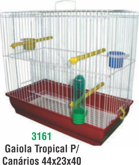 GAIOLA TROP.P/CANARIOS 44X23X40