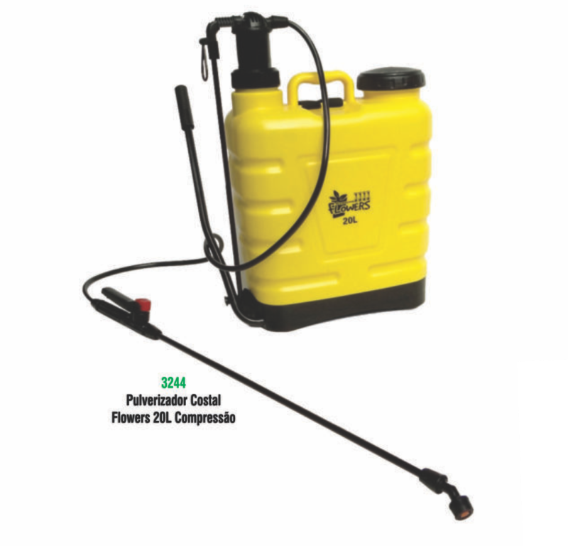 PULVERIZADOR COSTAL FLOWERS 20L COMPRESSAO