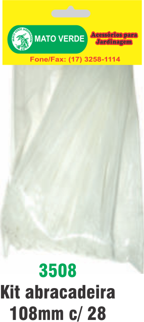 KIT ABRAÇADEIRAS 108 MM C/ 20 PÇ