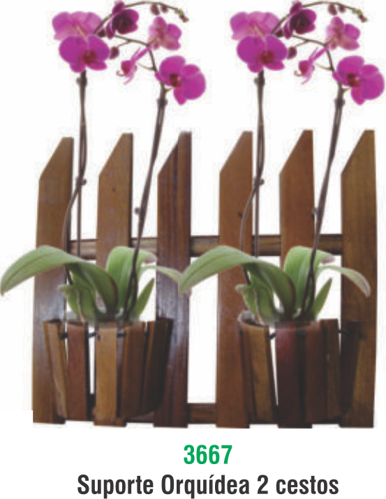 SUPORTE ORQUIDEA MAD ABERTA 2 CESTOS
