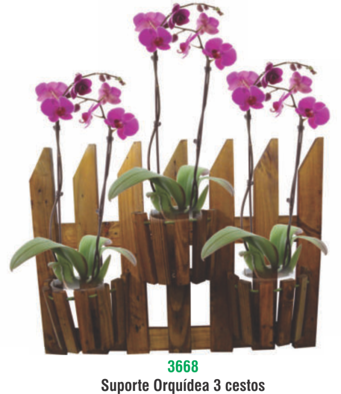 SUPORTE ORQUIDEA MAD ABERTA 3 CESTOS